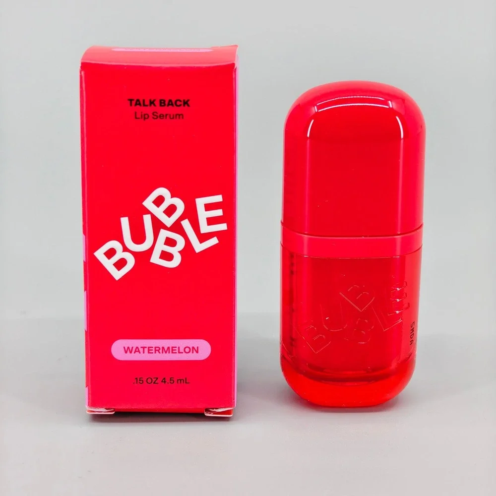 Bubble Skincare Talk Back Lip Serum Watermelon Glossy Pink Tint .15 oz 4.5 mL